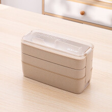 Ycolew bento box for adults, wheat straw, leak-proof,