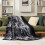 Couverture double duveteuse vert sauge 152 x 203 cm 5