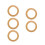 Pump Piston Ring Rubber for Oil-Free Air Compressor 5 pcs 2
