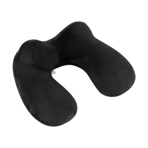 Neck Brace Pillow Black Soft Washable Adjustable