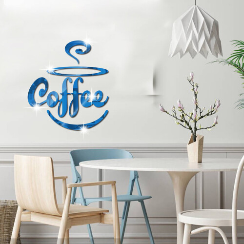 Acrylic mirror stickers for coffee cup decor 10 pcs 1
