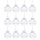 Christmas ball ornament clear iridescent 6 cm 5