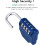 YZhouD 4-digit combination padlock pink 2