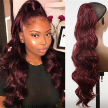 Ycandiee ponytail extension curly wavy 24 inch