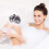 Shower loofah sponge mesh pouf 4 pack black 8