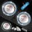 Crystal Rhinestone Car Start Stop Button Cover Black 2 PCS 6