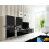 Cama Square cabinet VIGO 50/50/30 white/black gloss 2