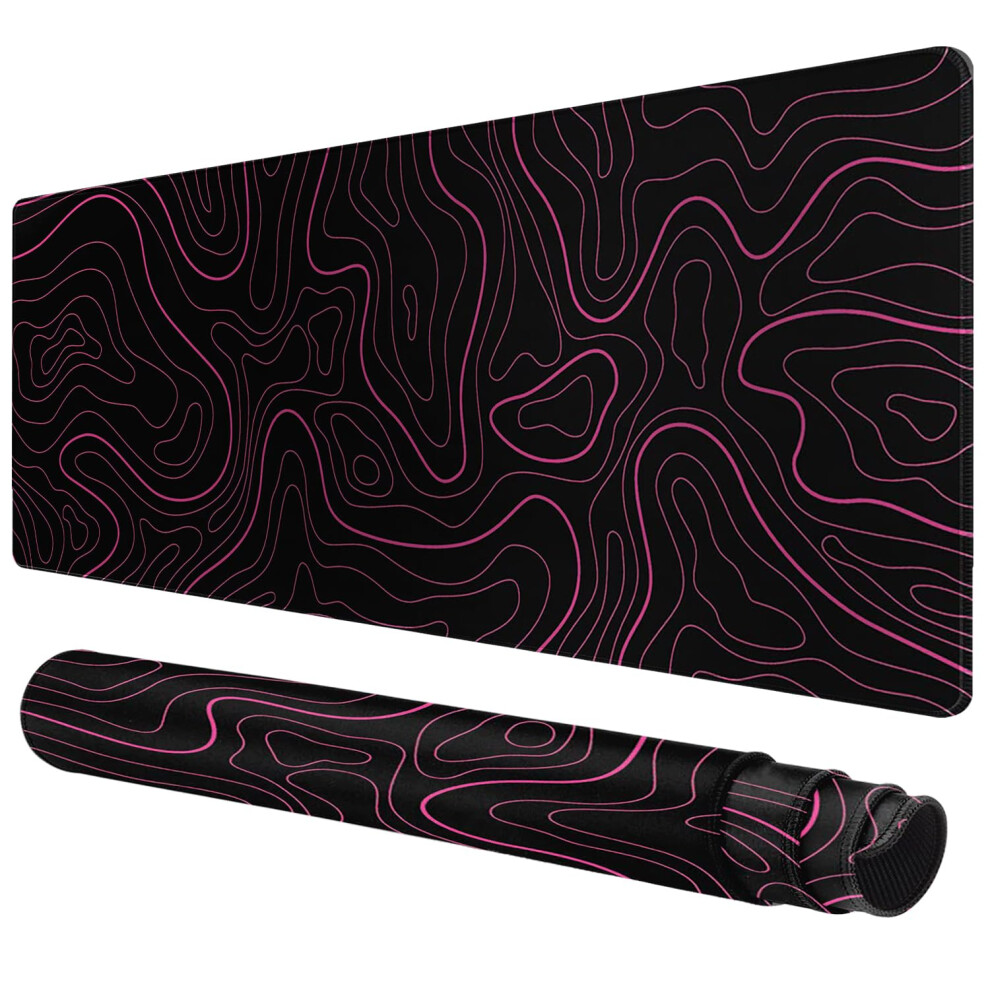 Large Mouse Pad For Desk - Gaming Mouse Pad With Non-Slip Base Stitched Edges, Mousepad For Keyboard And Mouse 731996458239