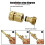 Garden Hose Quick Connect Brass 3/4 Inch Female Thread 8
