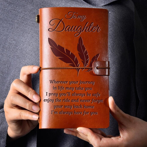 Leather Journal Notebook with Engraved Design 1 Pack 1