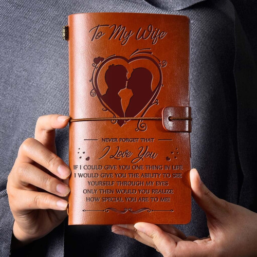 Leather Journal Notebook with Engraved Design 1 Pack 2