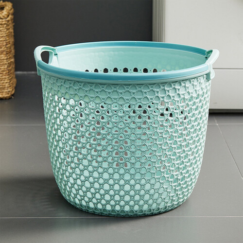 Laundry Basket with Handles 5L Blue Nestable