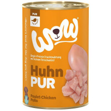 WOW | Monoprotein kutyatáp | 400 g-os konzerv - Huhn Pur - Csirke 400 g
