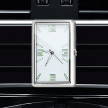 Car dashboard digital clock with LCD time and day display,