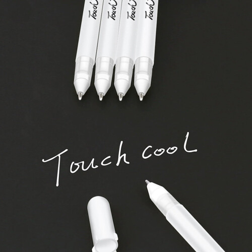 Wamans white gel pens fine point 15ml