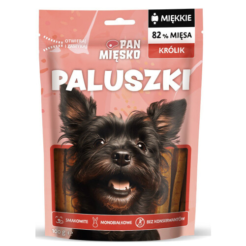 PAN MIĘSKO Sticks Rabbit - dog treat - 100g