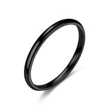 Ycandiee titanium stainless steel stackable rings set 2mm