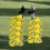 Golf Iron Head Covers Set Yellow 9 Pieces 8