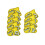 Golf Iron Head Covers Set Yellow 9 Pieces 3