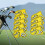 Golf Iron Head Covers Set Yellow 9 Pieces 7
