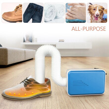 WSYW Draagbare elektrische wasdroger met roterende ventilator en verwarmingselement + washoes, blauw