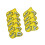 Golf Iron Head Covers Set Yellow 9 Pieces 4