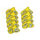 Golf Iron Head Covers Set Yellow 9 Pieces 5