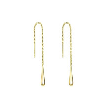 Italian sterling silver threader drop earrings 90 mm