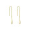 Italian sterling silver threader drop earrings 90 mm 1