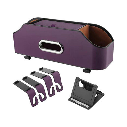 Car Seat Back Organizer with Tissue Box and Cup Holder 1