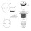 Bath Tub Drain Kit with Two-Hole Overflow Cover 8