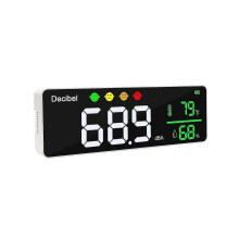 3-in-1 decibelmeter, geluidsniveaumeter, vochtigheidsmeter en temperatuurmeter. Geluidsmeter voor in de klas, SPL & dB.