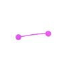 Magnetic Cable Ties Purple Reusable 10-Pack