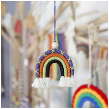 Essential Oil Car Diffuser Mirror Hanger with Wood Beads