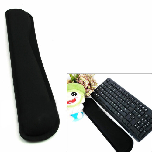 Memory Foam Keyboard Wrist Pad Black 1 Pack 1