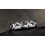 Heart Cut Micropave Band 18K White Gold 1