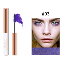 Ycandiee5D Gekleurde Mascara Blauw/Paars Waterdicht Volumegevend Verlengend Krullend voor Wimperverlenging Cosplay Feest Podium Make-up Cadeau voor