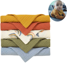 Muslin Baby Bibs 100% Cotton 5 Pack