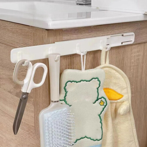 Wall Mounted Coat Hook Retractable Self-Adhesive 1 Pack