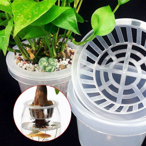 Plastic mesh pot net for hydroponic plant growth 1