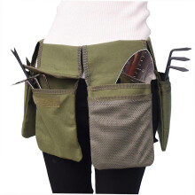 Ergonomische tuingordel met canvas schortzakken en draagtas voor tuingereedschap voor een georganiseerde tuin thuis