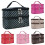 Women's large pink double-deck cosmetic bag 2