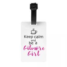 Gilmore Coffee Quote Luggage Tag with Name Card and Privacy