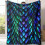 Manta de flanela com estampa de escamas de dragão, 127 x 152 cm (50 x 60 polegadas) 3