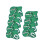 Golf Iron Head Covers Set Light Green 9 Pieces 3