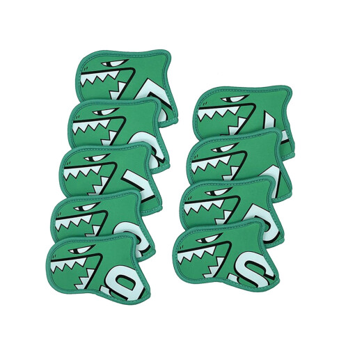 Golf Iron Head Covers Set Light Green 9 Pieces 2