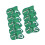 Golf Iron Head Covers Set Light Green 9 Pieces 4