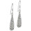 Sterling Silver Dangle Earrings with Crystal Drops 925 1