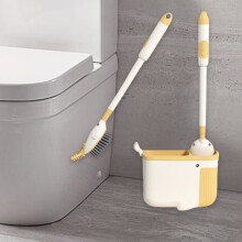 Liquid Toilet Brush Set with Push Dispenser