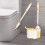 Liquid Toilet Brush Set with Push Dispenser 1